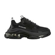 Balenciaga Triple S Clear Sole Gymnastikskor Black, Dam