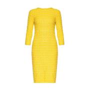 Balenciaga Midi dagklänning Yellow, Dam