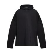 Balenciaga Svart Stickad Hoodie Black, Herr