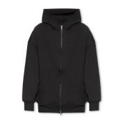 Balenciaga Hoodie med dragkedja Black, Dam