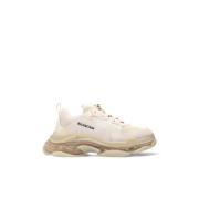 Balenciaga Triple S Clear Sole Sneakers Beige, Herr