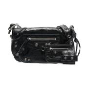 Balenciaga Le Cagole XS Flapväska med Avtagbar Pouch Black, Dam