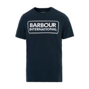 Barbour Modern Logo Grafisk Tee Navy-S Blue, Herr