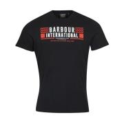 Barbour Grasstrack T-Shirt med märkesgrafik Black, Herr