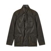 Barbour Slim Fit Vaxad Bomullsjacka Green, Herr