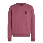 Belstaff Klassiskt Logo Sweatshirt Mulberry-S Purple, Herr