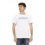 Bikkembergs Vit bomull T-shirt med främre tryck White, Herr