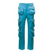 Blumarine Blumarine Trousers Blue, Dam