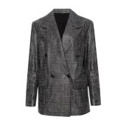 Bottega Veneta Skinnblazer Gray, Dam