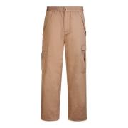 Burberry Stiliga Capleton Bomullsbyxor med Lastfickor Brown, Herr