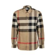 Burberry Casual skjorta Beige, Herr