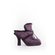 Burberry Highland Mules i Aubergine Purple, Dam