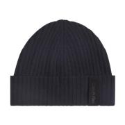 Calvin Klein Svart Cashmere Blend Beanie Black, Herr