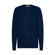 Calvin Klein Herr Merinoull Crew Neck Tröja Blue, Herr