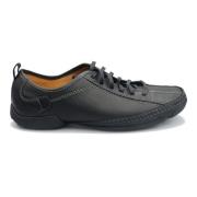 Clarks Klassisk Herr Sneaker i Läder Black, Herr