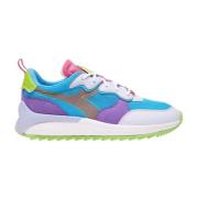 Diadora Mesh Sneakers Modern Sportig Stil Multicolor, Dam