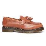 Dr. Martens Klassiska läderloafers med tofsar och fransar Brown, Herr