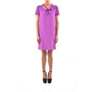 Dsquared2 Elegant Lila Klänning med Logodetalj Purple, Dam