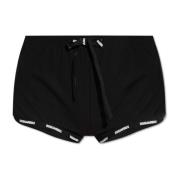 Dsquared2 Shorts med logotyp Black, Dam