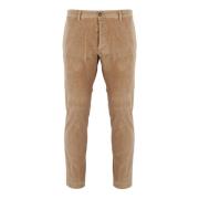 Dsquared2 Slim-Fit Hög Midja Chino Byxor Beige, Herr