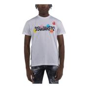 Dsquared2 Pac-Man T-shirt White, Herr