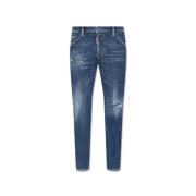 Dsquared2 Slim-fit Jeans Uppgradera Stilfull Samling Blue, Herr