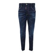 Dsquared2 24Seven Skater Jean - Marinblå Uppgradering Blue, Herr