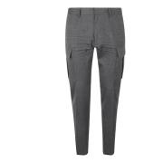 Dsquared2 Grå Flanell Cigarette Fit Byxa Gray, Herr