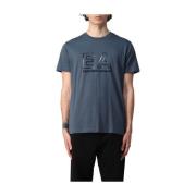 Emporio Armani T-Shirts Blue, Herr