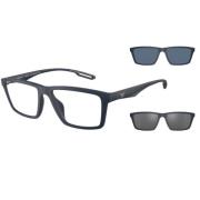 Emporio Armani Glasögon+Clip On - Ea4189U-50881W-C.55 Black, Unisex