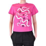 Emporio Armani Kortärmad T-shirt Pink, Dam