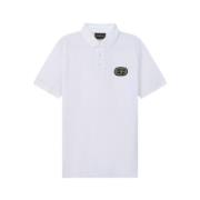 Emporio Armani Klassisk Polo Tröja för Män White, Herr