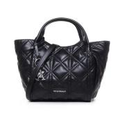 Emporio Armani Svarta Armani Väskor, Bomull-Elastan Blandning Black, D...