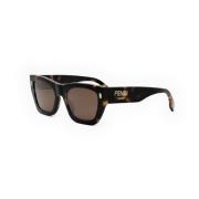 Fendi Fe40100I Stilfull Modell Brown, Dam