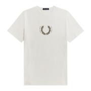 Fred Perry T-Skjorta White, Herr