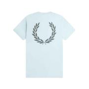 Fred Perry Celeste Back Grafisk T-Shirt Blue, Herr