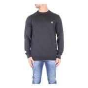 Fred Perry Gröna Logo Sweaters Green, Herr