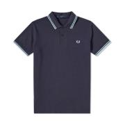 Fred Perry Tvåfärgad Polo Tröja Blue, Herr