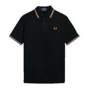 Fred Perry Original Twin Tipped Polo - Svart/Hamburg Sky Black, Herr