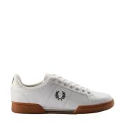 Fred Perry Lädersneakers med Kontrast Hälkappa White, Herr