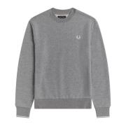 Fred Perry Crew Neck Tröja M7535 Gray, Herr