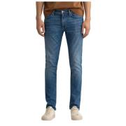 Gant Extra Slim Hög Midja Jean Maxen Blue, Herr