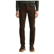 Gant Slim Velvet Hayes Byxor Brown, Herr