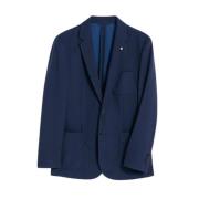 Gant Klassisk Blazer med knappstängning och fickor Blue, Herr