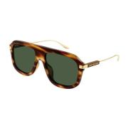 Gucci Strip Havana Solglasögon Brown, Herr