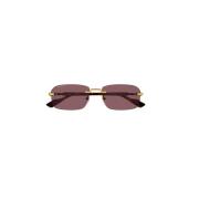 Gucci Eleganta Kvinnors Brun Solglasögon Brown, Dam