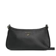 Guess Svart Eco Läder Mini Crossbody Väska Black, Dam