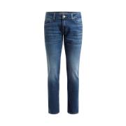 Guess Uppgradera Skinny Fit Denim Blue, Herr