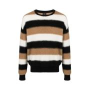 Hugo Boss Round-neck Knitwear Black, Herr