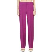 Isabel Marant Straight Trousers Purple, Dam